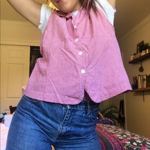 🌱Vintage Checkered Tank Top